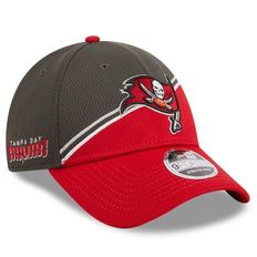 [해외] 1055114 NFL [탬파베이 버커니어스] 2023 Sideline 9FORTY Hat Pewter/Red