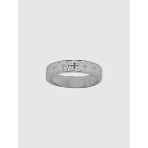 Gothic pattern etching couple ring(women)