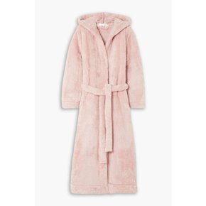 Wynter hooded faux fur robe 핑크 1647597357058036