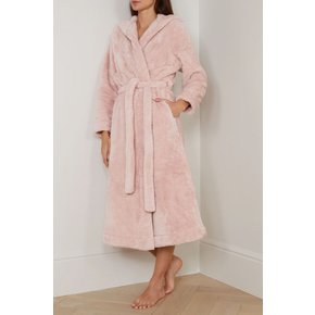 Wynter hooded faux fur robe 핑크 1647597357058036