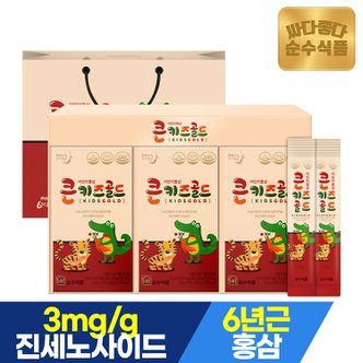 순수식품 6년근 큰키즈 골드 어린이 홍삼 진액 스틱 1박스(30포)