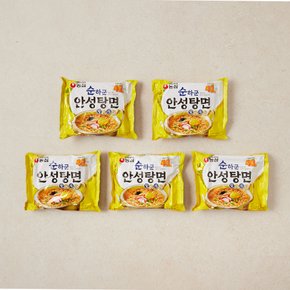 농심 순하군 안성탕면 125g*5개