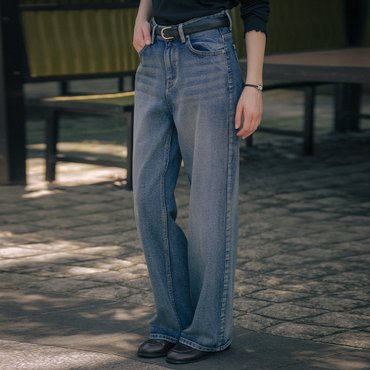 틸아이다이 All brush wide denim pants TIFA01DP03_Blue