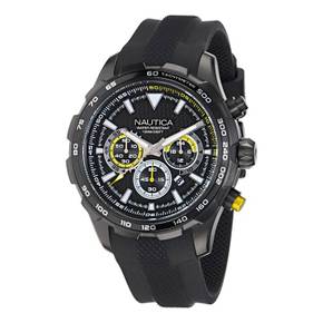 3948261 Nautica Mens Nst Silicone Chronograph Watch