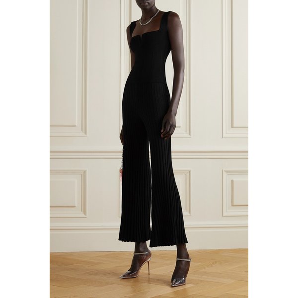 갈반 Atalanta Ribbed-knit Jumpsuit 블랙 24772899113333132