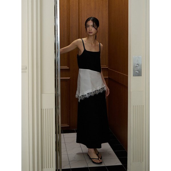 레이스 레이어드 스커트 [2Colors]