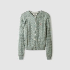 Steve Color Cable Cardigan WHCKE4991F