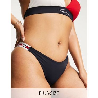 이스퀘어 4883633 Tommy Hilfiger Jeans Curve cheeky bikini bottom in red multi