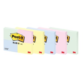 그린에버 3M 포스트잇 노트 크림블루 400매 51mmX38mm653-4