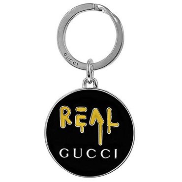  구찌 GUCCI 키 링 REAL 로고 플레이트 키 홀더 실버 × 블랙 478646 J89L0 8490 []