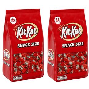 [해외직구] KIT KAT 킷캣 밀크 초콜릿 크리스피 와퍼 개별포장 66입 2팩