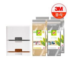 일회용 원데이 그린수세미 플러스 디스펜서(리필 10입포함)+제로스크래치 60입+강력 60입