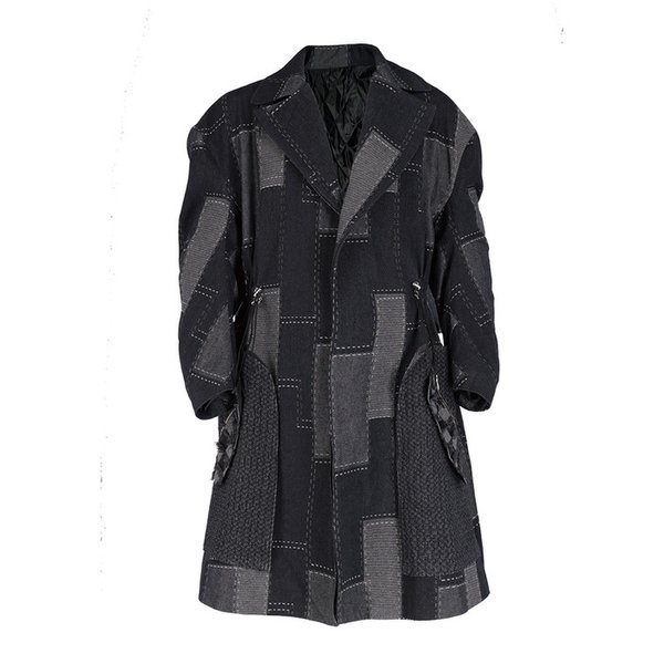25FW BRICK PATTERN DENIM COAT