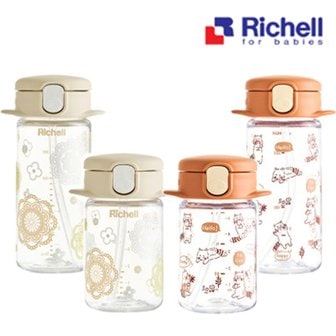 리첼 릿첼 AQ 슬림 빨대컵 R 160ml / 240ml 유아 빨대컵 모음 (상품 선택)