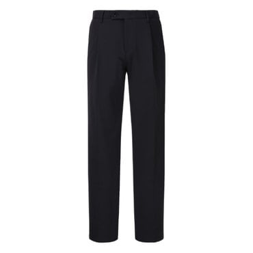 알레그리 [25SS] 블랙 《Ela Cool》 1-Tuck Straight Fit 슬랙스(ARPA5B216BK)