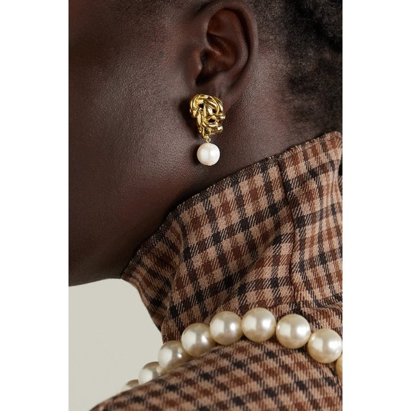 컴플리티드워크 넷 서스테인 골드 베르메이 진주 귀걸이 1647597327605440