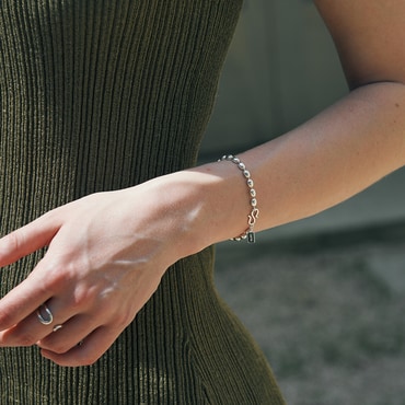 베흐트 [925 silver] Huit.silver.89 / orge bracelet (81062)