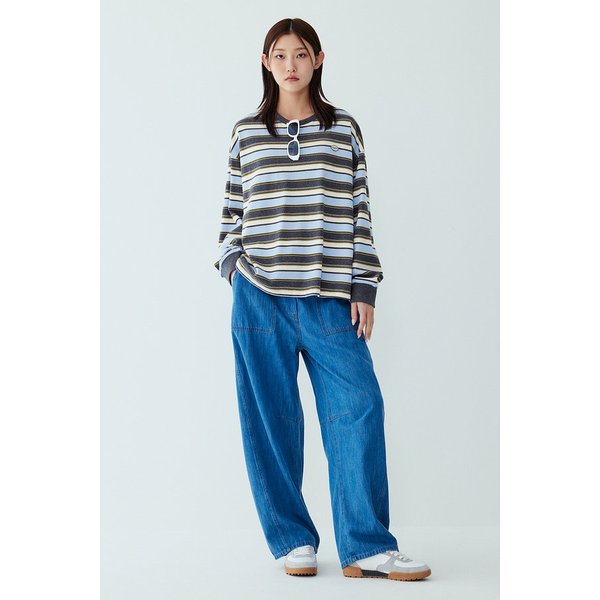 멀티 스트라이프 티셔츠 91F5422781085