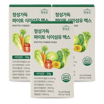 정성가득 파이토 식이섬유 맥스 120정 3개