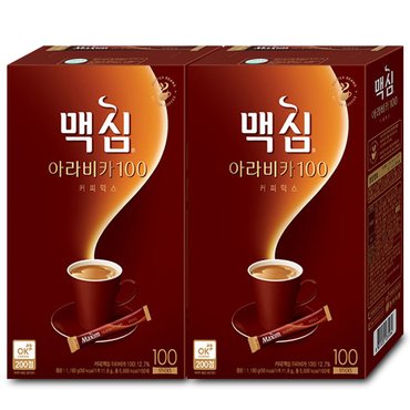  맥심 아라비카100 커피믹스 100T+100T