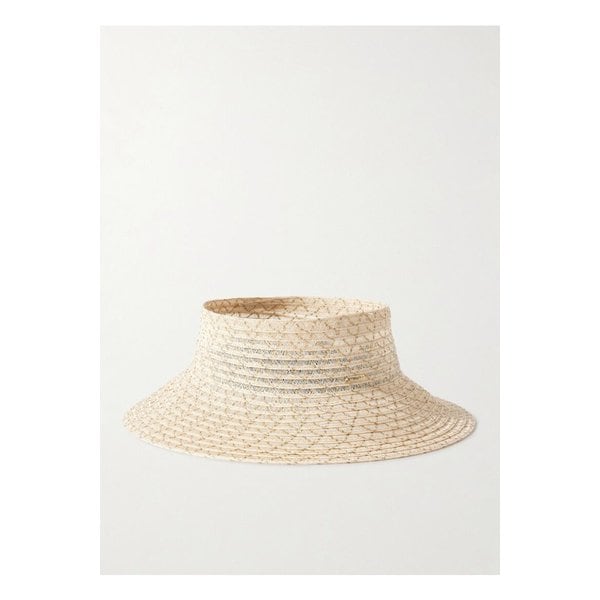 유지니아 킴 카일라 컷아웃 메탈릭 헴프 혼방 선햇 뉴트럴 1647597354144857