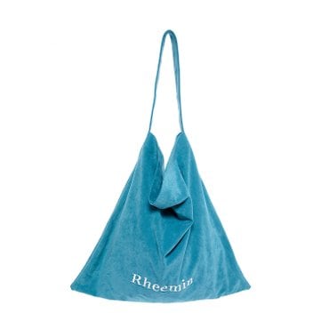 리민 SUEDE LETTER BAG - SKY BLUE