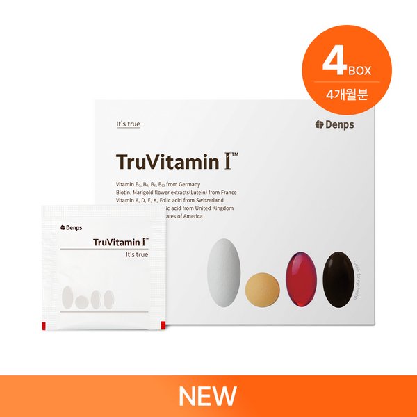 [NEW, 비타민 6종 추가]트루바이타민 I (1개월) x 4BOX