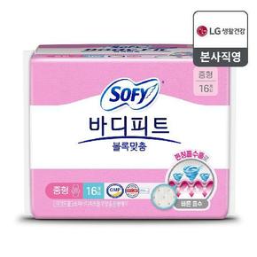 쏘피 바디피트 볼록맞춤 중형 16P