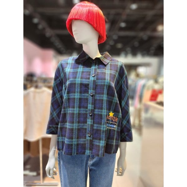 [부산점] 모르코 체크 블라우스 BABLA4541NY