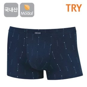 TRY 국내산 남성 모달 남자 드로즈팬티 속옷 (네이비)