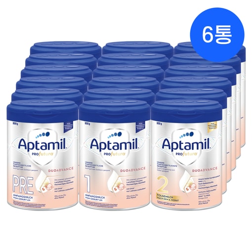 독일내수용 압타밀 프로푸트라 800g x 6통 세트 프레, 1단계, 2단계  독일발