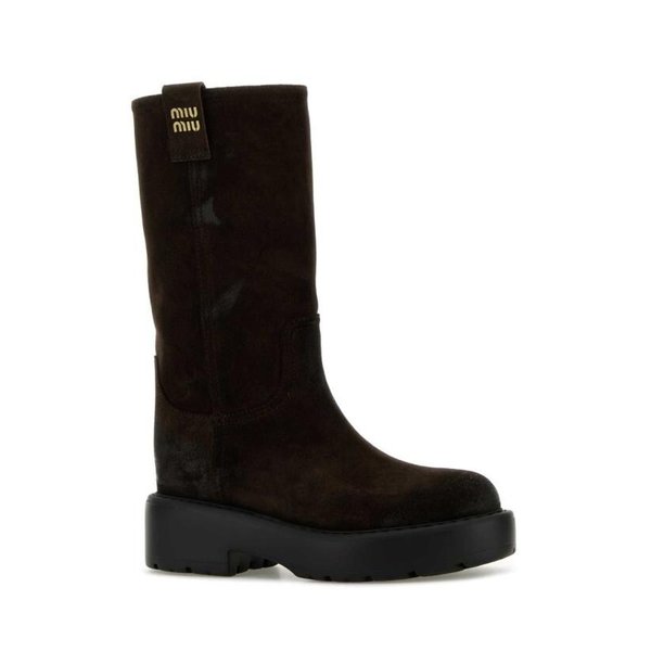[해외배송] 24FW 미우미우 부츠 5U270EF0550B2 F0003 BROWN