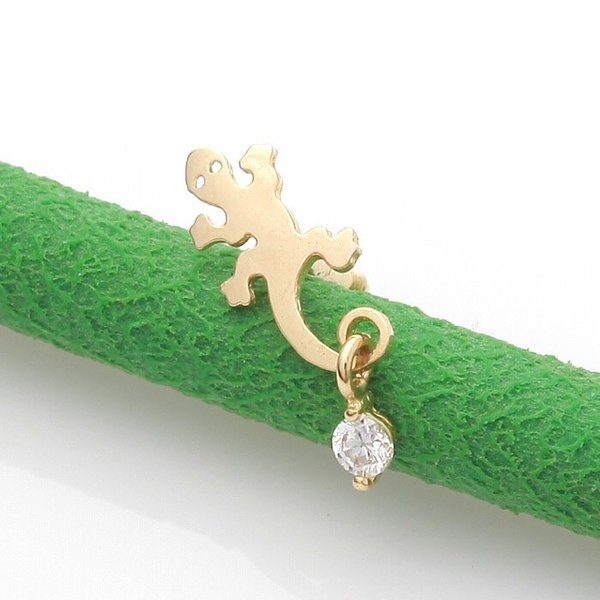 10K GOLD 도마뱀 데일리 귓바퀴 연골 피어싱 미니귀걸이 한쪽