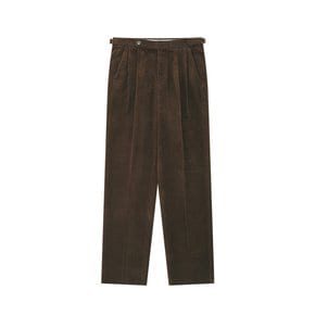 Corduroy adjust relaxed pants (Brwon)