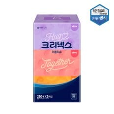 100% 천연펄프 갤러리스타일 미용티슈 280매 콤비 3개입 4600361