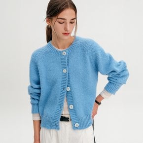 에밀리 울 라운드 니트 가디건_스카이 블루 / EMILY WOOL ROUND KNIT CARDIGAN_SKY BLUE