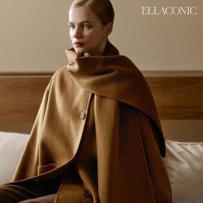 [25FW 최신상] 엘라코닉  핸드메이드 케이프+숄 코트
