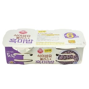 오뚜기 식이섬유 플러스 흑미밥 130g*6개