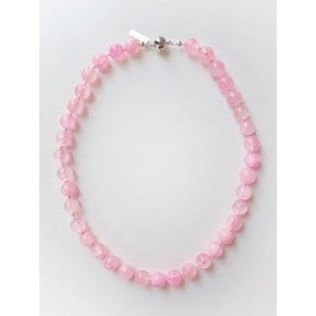 Pink Lemonade Gem Knot Necklace / 10mm