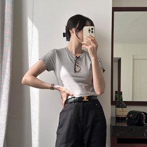 / 포텐 라운드 무지 반팔티 무지티 여름 이너티
