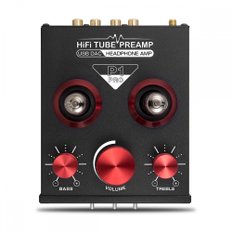 Nobsound P1 PRO GE5654 HiFi 진공관 프리 앰프 블루투스 USB DAC 프리 앰프 APTX 레드