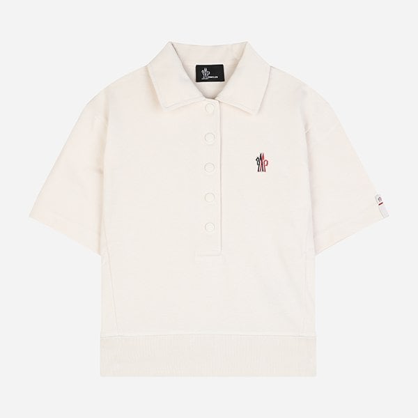 [시흥점] [몽클레어]6S 8A00003 89AZ9 034 여성 그레노블 로고 패치 폴로 셔츠 화이트