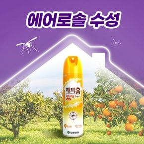 유한양행 해피홈 에어로솔 감귤향 500ml 뿌리는 모기살충제