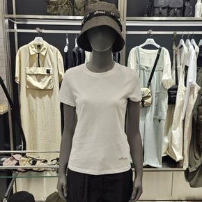 수원스타필드 여성 리플렉트 로고 슬림핏 반팔 티셔츠 5K65303_100
