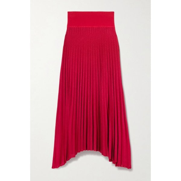 마리아 맥마너스 어시메트릭 플리츠 코튼 미디 스커트 46376663163044997