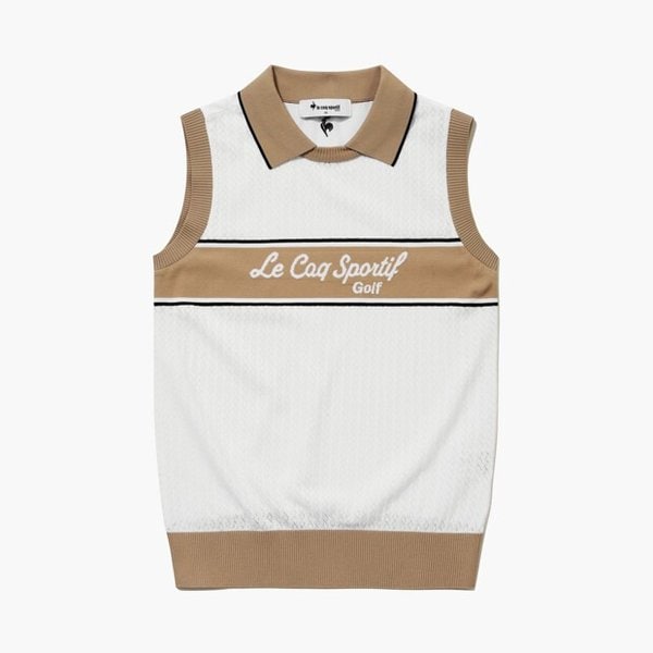 [여주점] 여성 하이브리드 슬리브리스 스웨터 GR222LKP41  WHTE