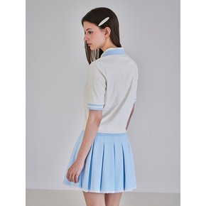 클래식로고 카라 티셔츠 크림