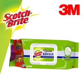 3M387 더블액션 물걸레 청소포 대형 24매