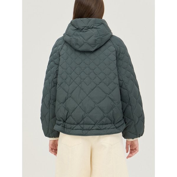 퍼 키링 후드 덕다운 패딩_BAPDE1461DG