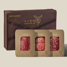 [1/15 순차출고]1++No9등급 투뿔 한우 불고기 선물세트 900g (불고기 300g/국거리 300g/장조림 300g)